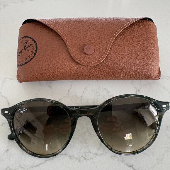 Ray-Ban 0RB2230 Sunglasses Deep Green/Brown - Picture 1 of 9